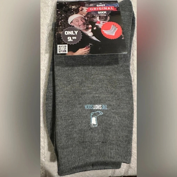 Shot Socks - choose white or gray. 100% cotton with secret compartments - Picture 2 of 10